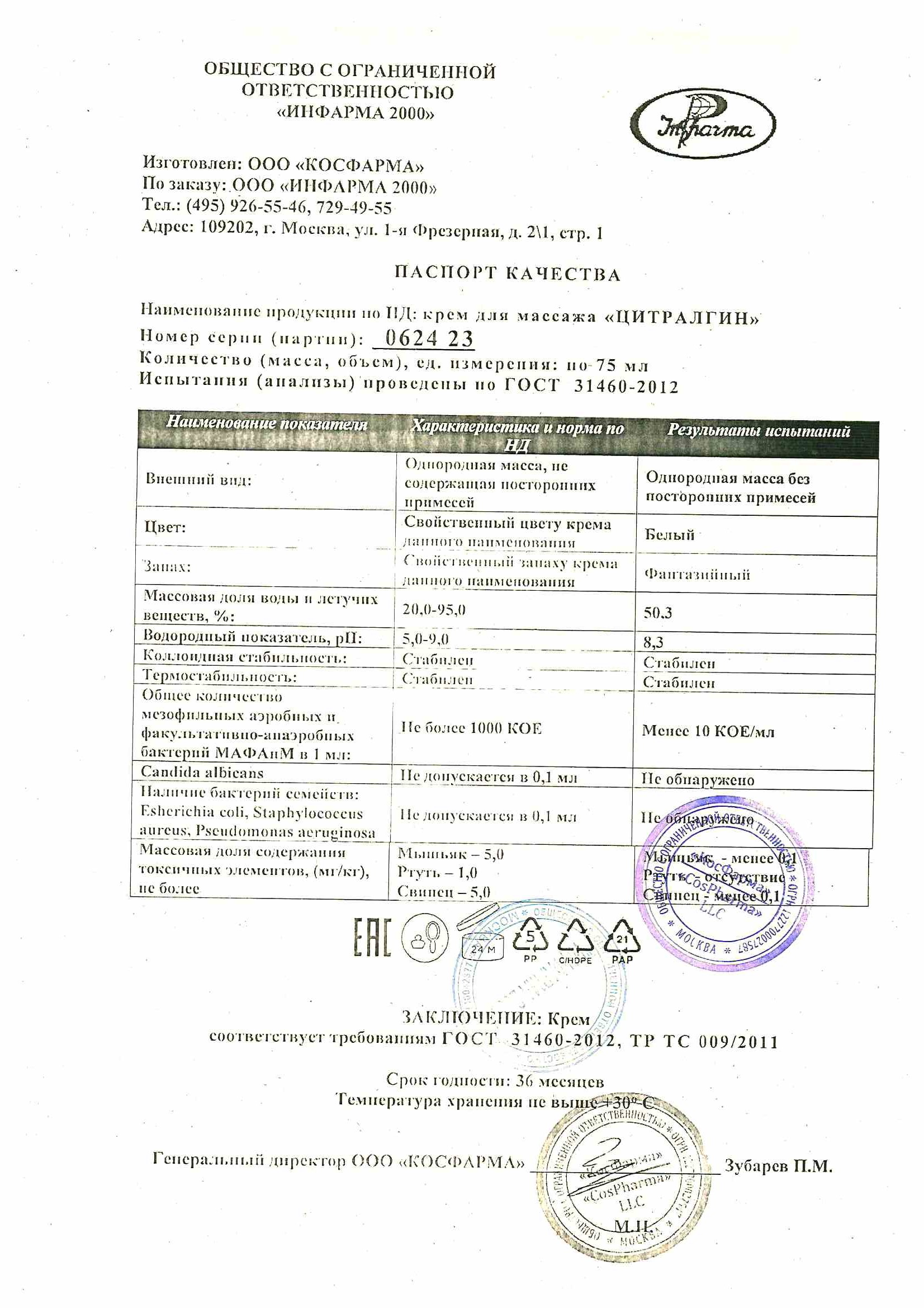 Паспорт №062024